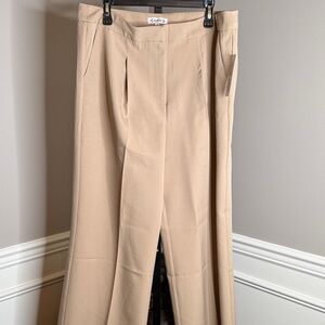 Nanette Lepore Camel Wide-Leg Trousers Size XL